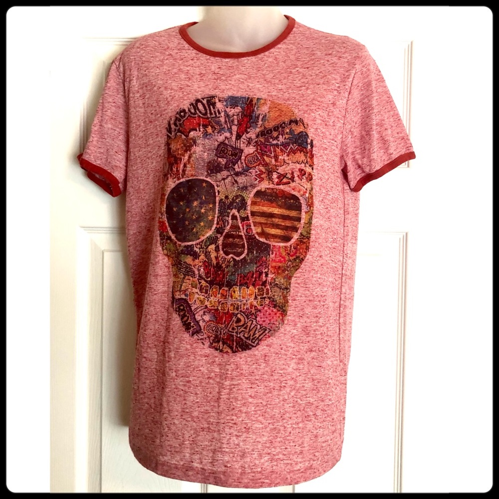 Skull with Sunglasses Graphic T-shirt